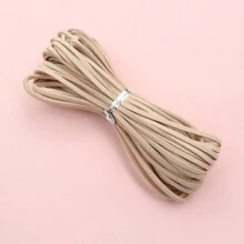 5 Meters 2.5mm Flat Faux Suede Braided Cord Velvet Leather Thread String Rope For DIY Necklace Jewelry Making Supplies - Khaki - View 1