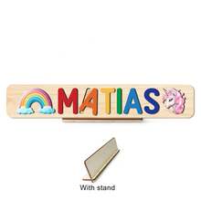 Halloween Puzzle,Baby Name Puzzle,Halloween Wooden Puzzles For Toddler,3D Alphabet Jigsaw Toy,Wooden Alphabet Puzzle,Halloween Gifts,Personalized Name Puzzle,Dustomized Wooden Puzzle Toy,Early Learning Toys For Baby Boy Or Baby Girl,Wooden Puzzle,First 1st Brirthday Gifts,Personalized Gifts,Birthday Gift,Anniversary Gift,Building BloDks Gift Set(With Stand) - With Stand - View 19