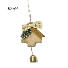 Christmas Tree Ornament With Jingle Bell, Christmas Pendant Ornament With Bow And Bell, Suitable For Christmas Tree, Car Decor, Holiday Party Hanging Decor