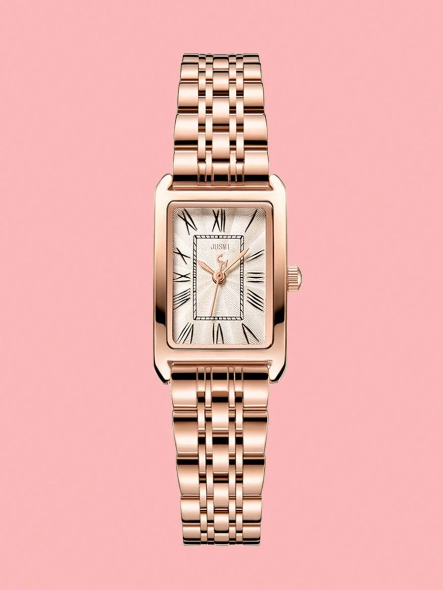1 st. Modieus hoogwaardig roestvrij staal quartzhorloge, geschikt voor verjaardagen, Halloween, S