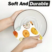 منشفة يد مخصصة للمطبخ 2قطعة للخريف، منشفة غسيل أطباق المطبخ ذات اليküربة الملونة، منشفة يد للحمام، منشفة يد لعيد الشكر وعيد الهالوين - متعدد الألوان - مشاهدة 5