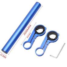 1 buah Rak Ekstensi Sepeda Paduan Aluminium 20cm, Dudukan Lampu Odometer Ganda Multifungsi dengan Lampu Senter - MultiWarna - View 14