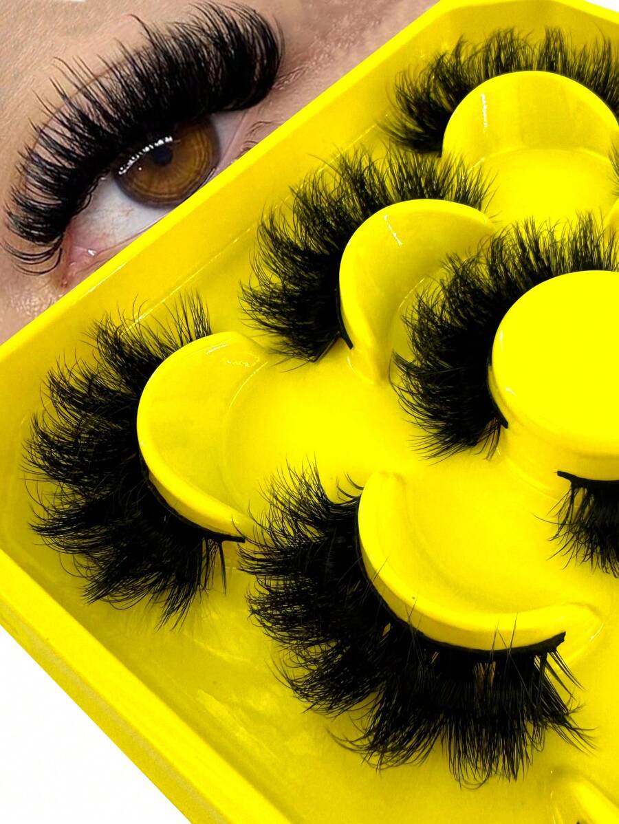 5 Cặp Lông Mi Mới Trang Điểm Lông Mi Giả 3D Mềm Mượt Dày Làm Thủ Công Dày Tự Nhiên Lông Mi Giả Lông Mi Mắt Cáo Lông Mi Mắt Mèo Lông Mi Dài Có Cánh Lông Mi Giả Dài Tự Nhiên Mềm Mịn Lông Mi Giả