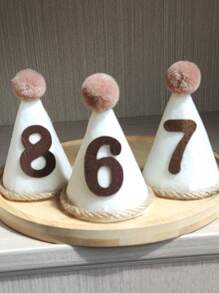 1/9pcs Mori Birthday Digital Dress Up Supplies Hat Party Celebration Photo Hat