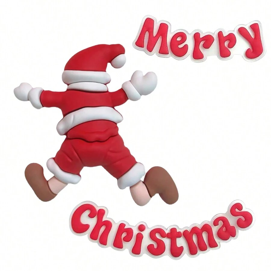 2/1 cái, Đồ trang trí bánh Giáng sinh, Đồ trang trí bánh ông già Noel lật đổ, Đồ trang trí bánh tráng miệng đơn giản hình ông già Noel dễ thương, Ông già Noel chúc bạn một Giáng sinh vui vẻ, Đồ trang trí nướng bằng silicon, Đồ trang trí tráng miệng ngày lễ Giáng sinh Đồ trang trí Giáng sinh Đồ trang trí Giáng sinh Quà tặng Giáng sinh Đồ dùng tiệc Giáng sinh - Nhiều màu - Xem 1