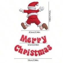 2/1 cái, Đồ trang trí bánh Giáng sinh, Đồ trang trí bánh ông già Noel lật đổ, Đồ trang trí bánh tráng miệng đơn giản hình ông già Noel dễ thương, Ông già Noel chúc bạn một Giáng sinh vui vẻ, Đồ trang trí nướng bằng silicon, Đồ trang trí tráng miệng ngày lễ Giáng sinh Đồ trang trí Giáng sinh Đồ trang trí Giáng sinh Quà tặng Giáng sinh Đồ dùng tiệc Giáng sinh - Nhiều màu - Xem 2