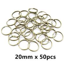 50-200 stuks Diameter 5-20mm Open Jump Rings Dubbele Lussen Goud Zilver Kleur Split Ringen Connectoren Voor Sieraden Maken Benodigdheden DIY Accessoires