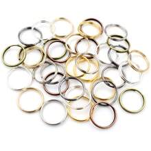 50-200 stuks Diameter 5-20mm Open Jump Rings Dubbele Lussen Goud Zilver Kleur Split Ringen Connectoren Voor Sieraden Maken Benodigdheden DIY Accessoires