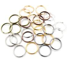 50-200 stuks Diameter 5-20mm Open Jump Rings Dubbele Lussen Goud Zilver Kleur Split Ringen Connectoren Voor Sieraden Maken Benodigdheden DIY Accessoires