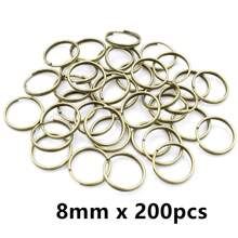 50-200 stuks Diameter 5-20mm Open Jump Rings Dubbele Lussen Goud Zilver Kleur Split Ringen Connectoren Voor Sieraden Maken Benodigdheden DIY Accessoires
