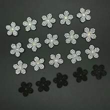 20pcs Rhinestone Applique Flower Patch Patches Suitable For Bags Hats Clothes DIY Accessories Decoration Hand Sewn