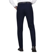 Men's Slim Business Dress Pants - Various Colors Immediate Shipping - 藏蓝色 - 查看 5