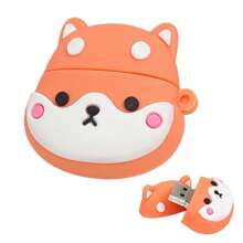 ZKCICI 1 pièce Clé USB portable en silicone de 32 Go/64 Go/128 Go avec l'apparence mignonne d'un petit chien de dessin animé