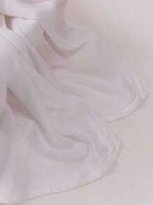 1pc 180*85cm Women's Solid Color Breathable Soft Modal Hijabs Scarf For Abaya Women Veil