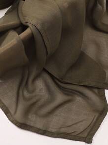 1pc 180*85cm Women's Solid Color Breathable Soft Modal Hijabs Scarf For Abaya Women Veil