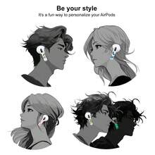 ROCKBEAR Black Dragon Tattoo Sticker Covers Compatible With Airpods Pro 2nd Generation, Mythical Decor Skin, Decal, Wrap, And Case Accessories For EarPods, Fantasy Gift For Teens, Women And Men, Includes Cleaning Kits