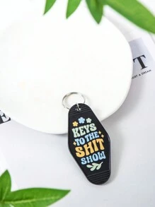 1pc, Y2K/B Bohemian Style Plastic Hot Girls Hit Curbs Motel Keychain, Keychain, Hotel Key Chain, Car Accessories, Creative Keychain, Backpack Pendant, Bag Charms, Birthday Gifts, Party Favors Halloween School