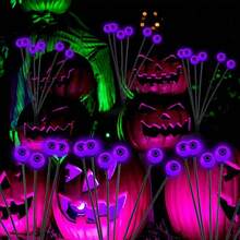 6-LED Solar Halloween Ghost Eye Ground Stake Light, 1 Set For Yard Garden Party Decor - Multicolor - View 15