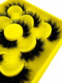 5 Cặp Lông Mi Mới Trang Điểm Lông Mi Giả 3D Mềm Mượt Dày Làm Thủ Công Dày Tự Nhiên Lông Mi Giả Lông Mi Mắt Cáo Lông Mi Mắt Mèo Lông Mi Dài Có Cánh Lông Mi Giả Dài Tự Nhiên Mềm Mịn Lông Mi Giả - màu đen - Xem 8