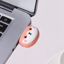 ZKCICI 1 pièce Clé USB portable en silicone de 32 Go/64 Go/128 Go avec l'apparence mignonne d'un petit chien de dessin animé