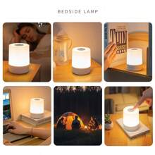1 Pc Rechargeable Night Light With Remote Control, Night Light For Kids, 3 Colors Dimmable LED Touch Night Light Lamp With Timing For Nightstand, Stepless Dimming Portable Night Light For Bedroom, Kids Night Light, Nursery Night Light, Nursery Lamp, Touch Night Light For Baby Nursery, Kids, Adults