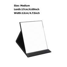 1pc/2pcs Pack Medium/Large/X-Large Folding Desktop Makeup Mirror Portable Compact PU Leather Mirror,Makeup,Cheap,Room Decor,Vanity,Travel,Bedroom,Makeup Accessories,Mirror,Vanity Mirror - Multicolor - View 13