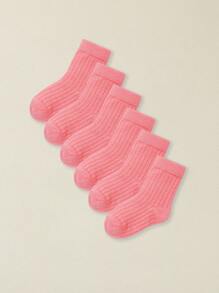 6 đôi tất trẻ em - trắng - Xem 2