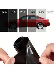 1 Roll 50x300cm/19.68*118.11in 1/5/15/25/35/50% VLT Car Window Tint Window Privacy Film, Car Shade Front Windshield, Heat & UV Block And Scratch Resistant, Blackout Window Film Auto Car Windshield Sun Shade Roll