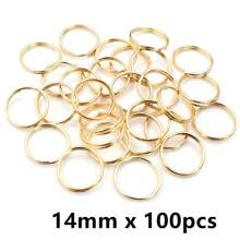 50-200 stuks Diameter 5-20mm Open Jump Rings Dubbele Lussen Goud Zilver Kleur Split Ringen Connectoren Voor Sieraden Maken Benodigdheden DIY Accessoires