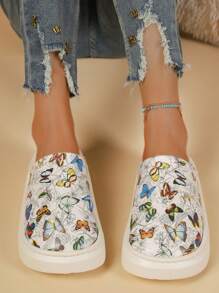 Pantufas femininas de inverno com sola grossa e fofa, chinelos confortáveis e quentes para casa em ambientes internos - Multicolorido - Ver 2