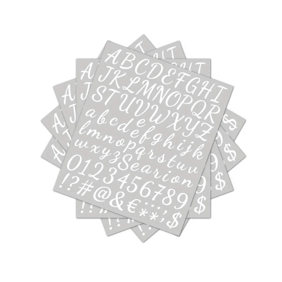 Handritten Letter Sticker 1/5/10pcs Floral Style Vinyl Alphabet Stickers (A-Z) & Handwritten ...