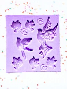 Molde de Silicone F1697 para Confeitaria - Roxo - Visão 1