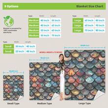 Luminous Dragon Scales Outdoor Blanket-Fashion's Artistic Touch - Phong cách thời trang - Xem 9