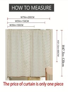 1Piece Chic Rainbow Vintage With Bottom Pompon Lacework Tulle Short Curtains,Rod Pocket Design For Kitchen Cabinet Dust Shelter & Bedroom Window Decoataion