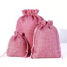 20 PIEZAS, 2 Tamaños Pequeños, 20 Colores, Bolsas de Regalo de Yute y Arpillera, Bolsas de Almacenamiento Reutilizables Bolsas para Joyas, Cosméticos y Manualidades con Cordones para Fiestas, Bodas, Navidad, Envasado de Lino