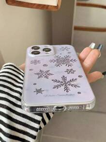 Winter Snowflake Anti-Drop Protective Phone Case Compatible With Iphone