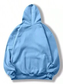 Sudadera de mujer con estampado de moda <<IN MY MAMA ERA», sudadera informal holgada con bolsillo canguro, ¡regalo de Navidad para mamá! - Azul - Ver 2