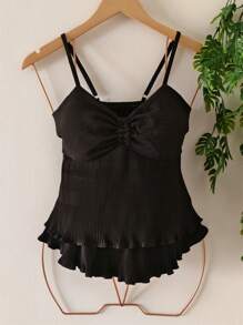 Women's Crop Top - màu đen - Xem 1