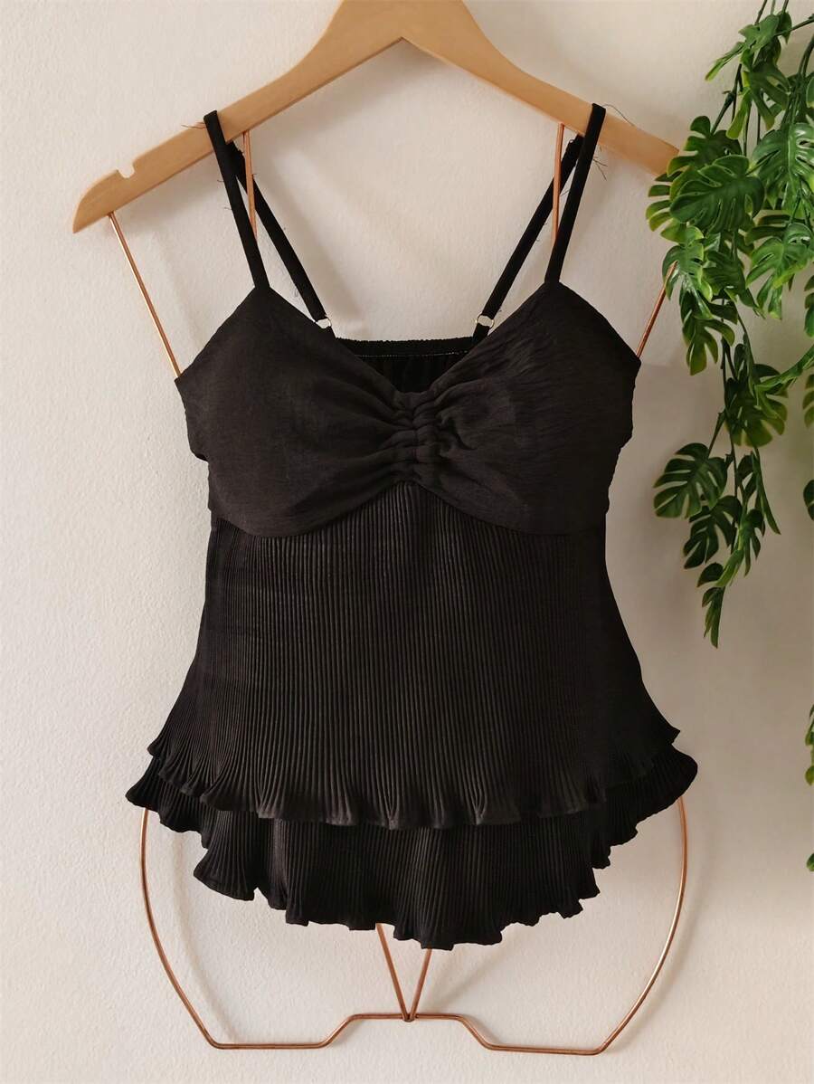 Women's Crop Top - màu đen - Xem 1