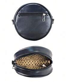 Bolso cruzado redondo de flores con  de avestruz TOTE de 22 pulgadas - Agua verde azul - Ver 3