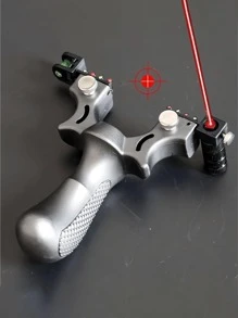 Tirachinas con mira láser, banda elástica de goma, puntería de infrarrojos rojo, juego de juguete de tiro al aire libre [se envía aleatoriamente correa] [varios tonos de color] - Multicolor - Ver 3