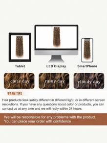Clip In Hair Extensions,6PCS Hair Extensions Long Mermaid Waves Wavy Synthetic Clip On Hairpiece For Women 24 Inch Deep Brown With Dirty Blonde - Brown Highlight - View 8