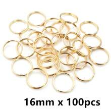50-200 stuks Diameter 5-20mm Open Jump Rings Dubbele Lussen Goud Zilver Kleur Split Ringen Connectoren Voor Sieraden Maken Benodigdheden DIY Accessoires