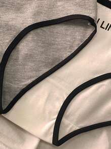 7pcs/Pack Ladies Letter Print Contrast Color Soft & Comfortable Underwear - Multicolor - View 7