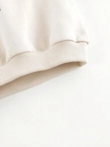 MARC&JANIE 秋季款小男孩宽松松鼠图案圆领运动衫