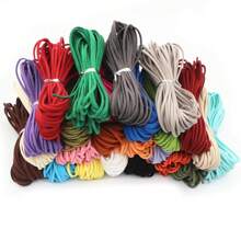 5 Meters 2.5mm Flat Faux Suede Braided Cord Velvet Leather Thread String Rope For DIY Necklace Jewelry Making Supplies - Khaki - View 2