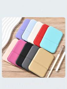 Mini Foldable Desktop Makeup Mirror - Portable Design, Compact Standing Cosmetic Mirror For Daily Use, Student Dormitory Essential - Elegant, Space-Saving, And Travel-Friendly Travel Essentials School Back To School School Supplies Holiday Camping Holiday Essentials Vacation Accessories Summer