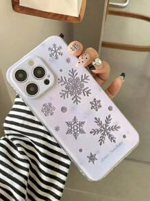 Winter Snowflake Anti-Drop Protective Phone Case Compatible With Iphone