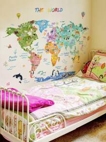 1 set Pegatinas de pared con diseño de volcán, animales y dinosaurios del bosque para decoración de sala de estar, dormitorio, estudio. Decoraciones de primavera, artículos decorativos festivos, regalos de cumpleaños y graduación para renovar su hogar