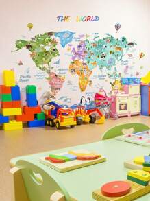 1 set Pegatinas de pared con diseño de volcán, animales y dinosaurios del bosque para decoración de sala de estar, dormitorio, estudio. Decoraciones de primavera, artículos decorativos festivos, regalos de cumpleaños y graduación para renovar su hogar